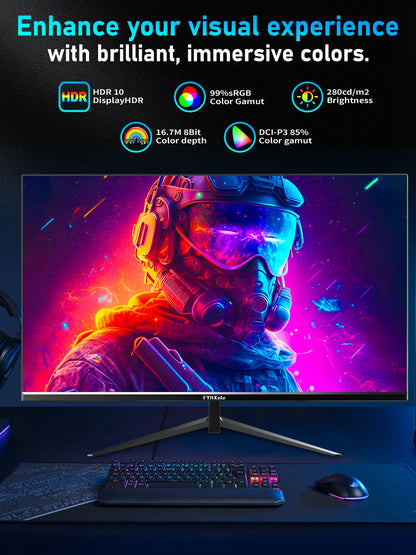 FYHXele 24Inch 180Hz Gaming Monitor 1K FHD