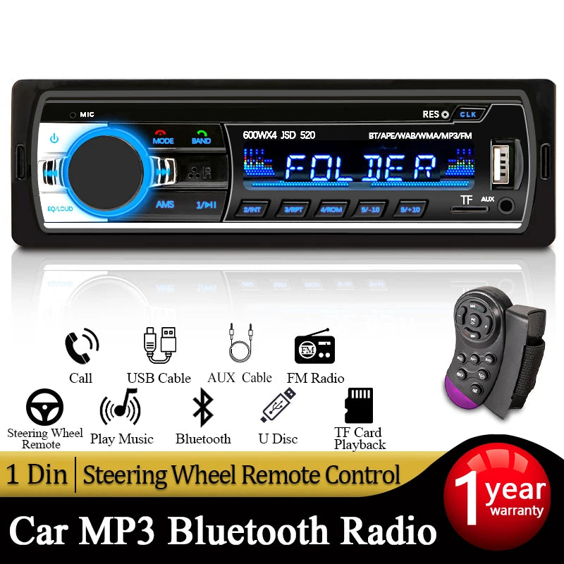 Car Radio 1 din Stereo Multimedia