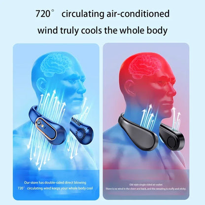 Xiaomi Hanging Neck Fan Portable Bladeless Neckband Fan Digital