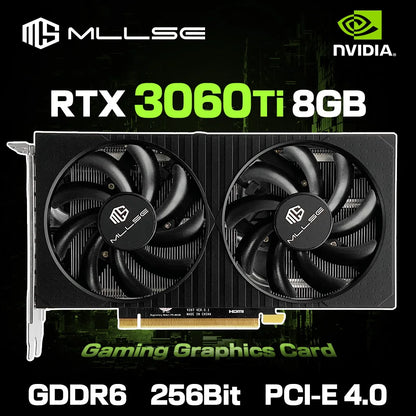 MLLSE RTX 3060Ti 8GB Graphics Card GDDR6 256Bit PCI Express 4.0 ×16 8Pin NVIDIA GPU Rtx 3060Ti