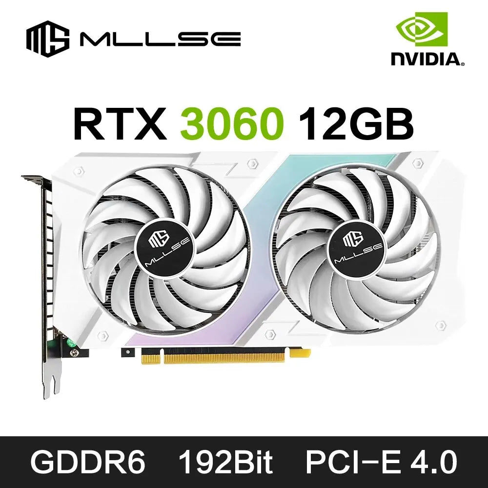 MLLSE RTX 3060 12GB Graphics Card GDDR6 192Bit PCI Express 4.0 ×16 8Pin NVIDIA GPU Rtx 3060