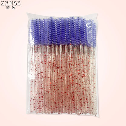 Disposable Crystal Eyelashes Brush Comb 5/50Pcs