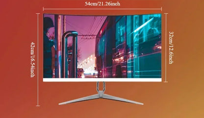 24-inch Gaming Monitor,1920*1080p,2ms,144hz,Ultra Wide 178° Viewing Angle,LED Curved Display