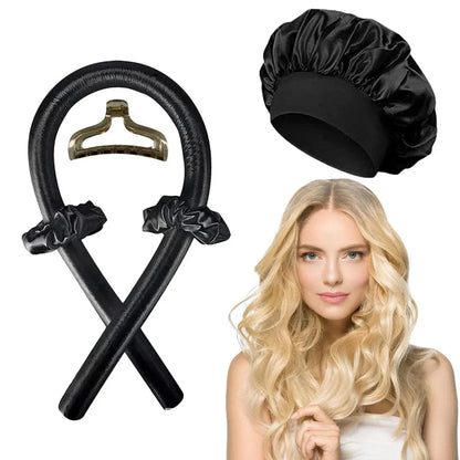 Heatless Curling Rod Headband/ Night Cap