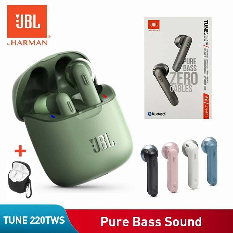 100% Original JBL Tune 220TWS Bluetooth Earphones