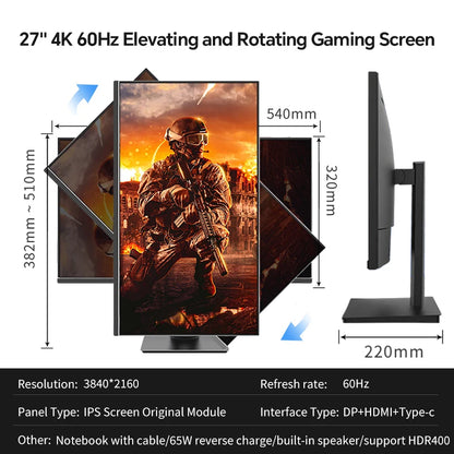 2025 Anmite 27" IPS 4K Monitor