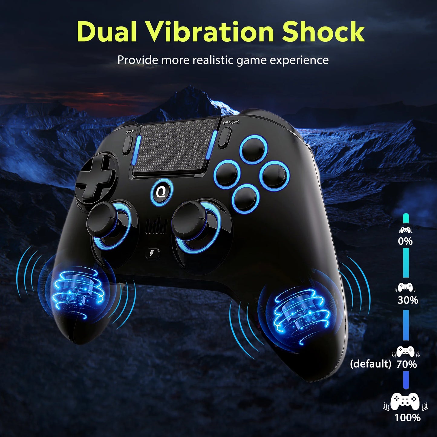 QRD Spark N5 Wireless Controller forPS5 PS4 PS3 IOS Android PC