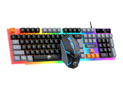 Wired Keyboard And Mouse Set Usb Luminous