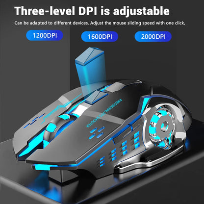 Rechargeable Wireless Mouse Gaming