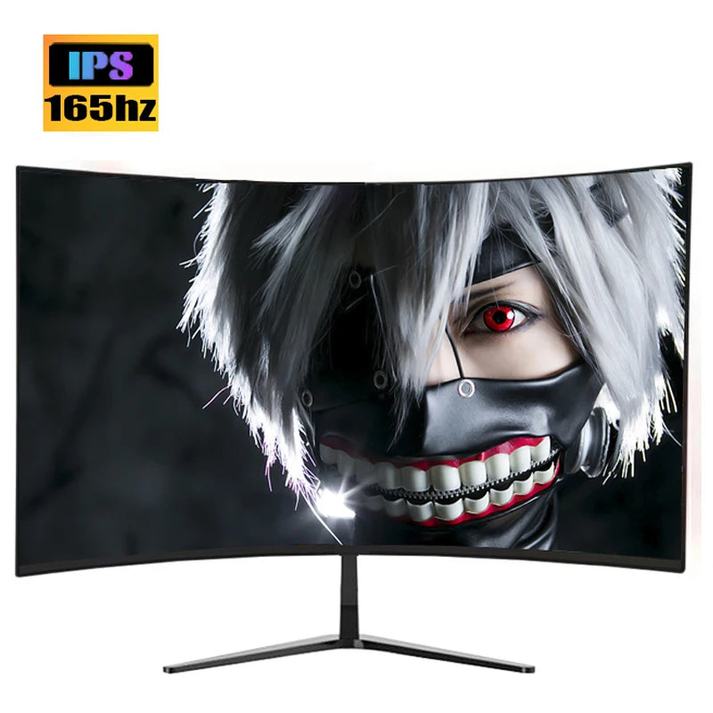 27 Inch VA 165hz Monitors Gamer 1MS 2K QHD 144hz Gaming Monitors PC LCD Curved Screen Monitor for Desktop Displays HDMI DP