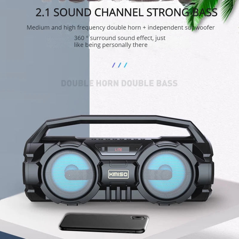 Powerful Bluetooth Speakers Hifi EQ Wireless Subwoofer Home