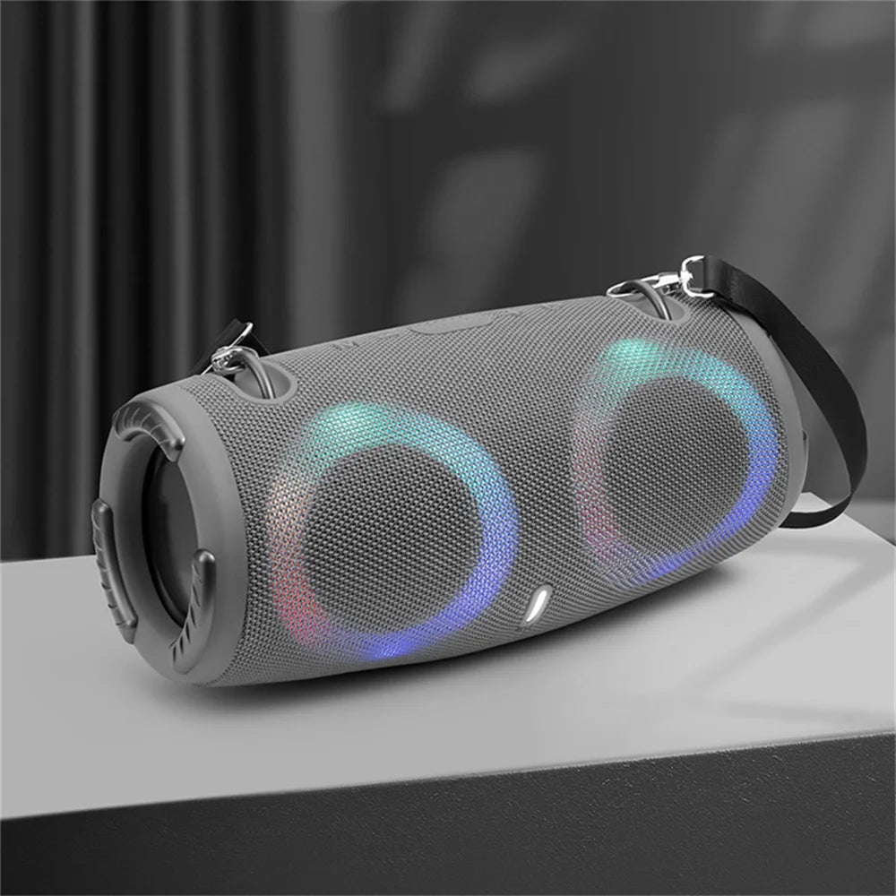 Portable Waterproof 100W High Power Bluetooth Speaker RGB Colorful Light Wireless Subwoofer