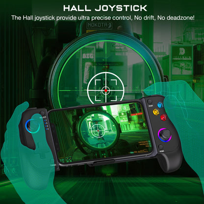 Cell Phone Gamepad Joystick for iPhone Android Control Bluetooth Controller Trigger