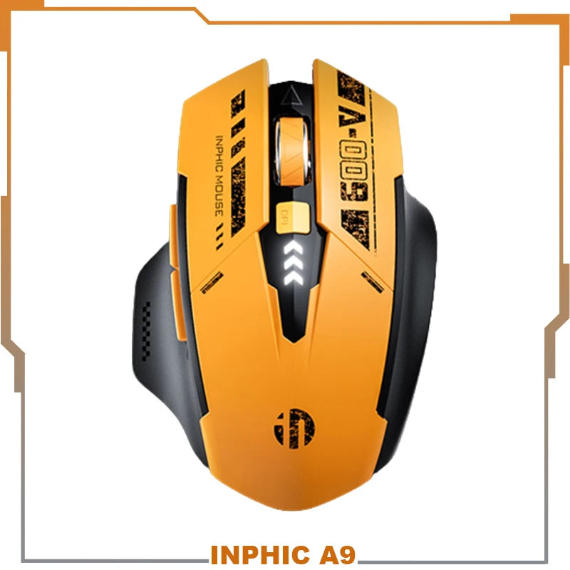 Inphic A9 2.4G Bluetooth Rechargeable Wireless Silent  Gaming Mouse