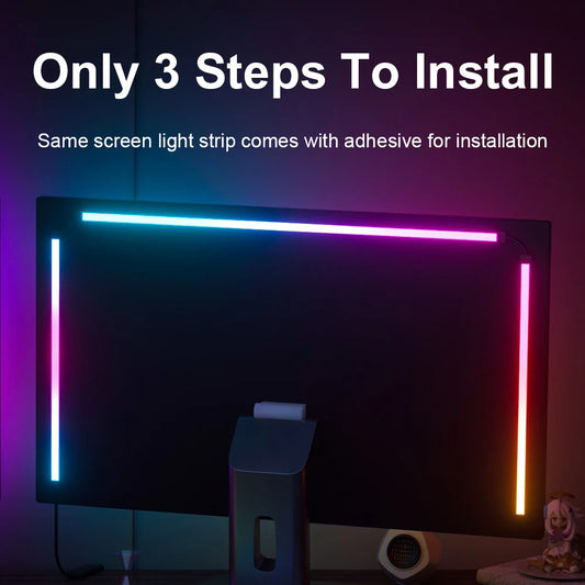 Gaming Lights Strip Monitor Backlight RGB Color Sync