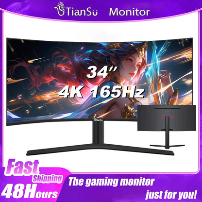 2025 Tiansu Monitor Gaming 144Hz 4k 32 inch