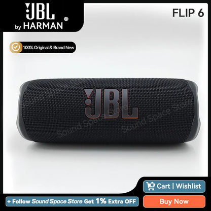 100% Original JBL Flip 6 Bluetooth Speaker IP67 Bluetooth 5.1 4800mAh Partyboost Subwoofer