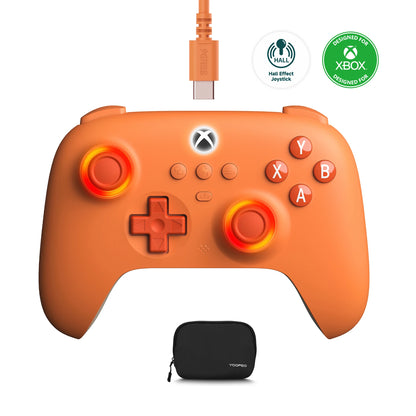 8BitDo Ultimate C Wired Game Controller for Xbox Series X/S Xbox One with RGB Lighting Hall Effect Joysticks for Windows 10/11