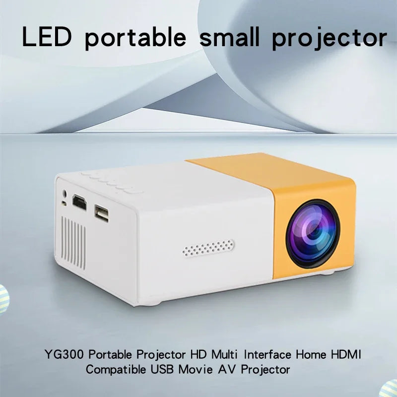 Proyector portátil YG300 para el hogar, compatible con USB, HDM