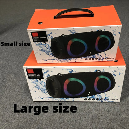 Portable Waterproof 100W High Power Bluetooth Speaker RGB Colorful Light Wireless Subwoofer