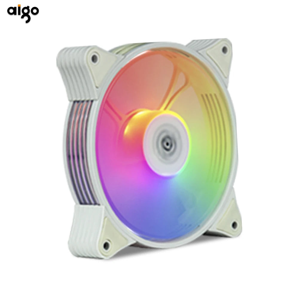 Aigo AR12 white 120mm RGB FAN ventilador PC gamer