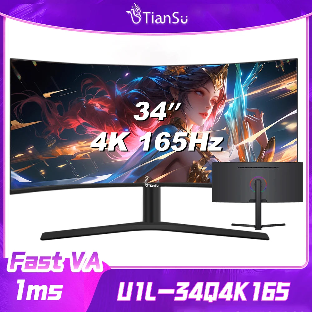 2025 Tiansu Monitor Gaming 144Hz 4k 32 inch