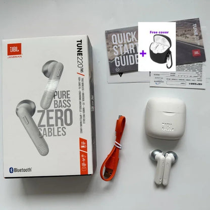 100% Original JBL Tune 220TWS Bluetooth Earphones