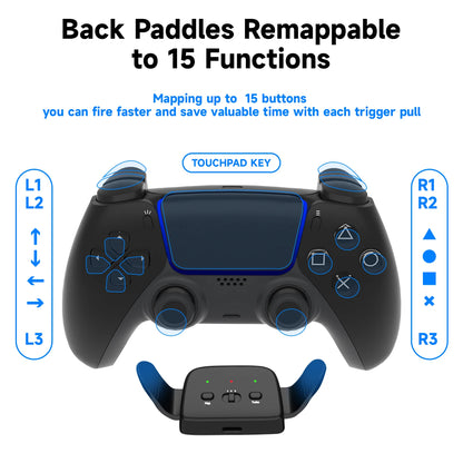 2 Back buttons for ps5 controller, accessory upgrade board