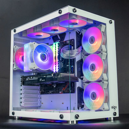 Aigo AR12 white 120mm RGB FAN ventilador PC gamer