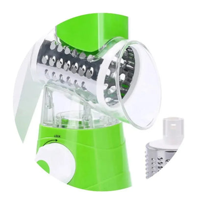 Kitchen multifunctional drum vegetable slicer hand cranked household