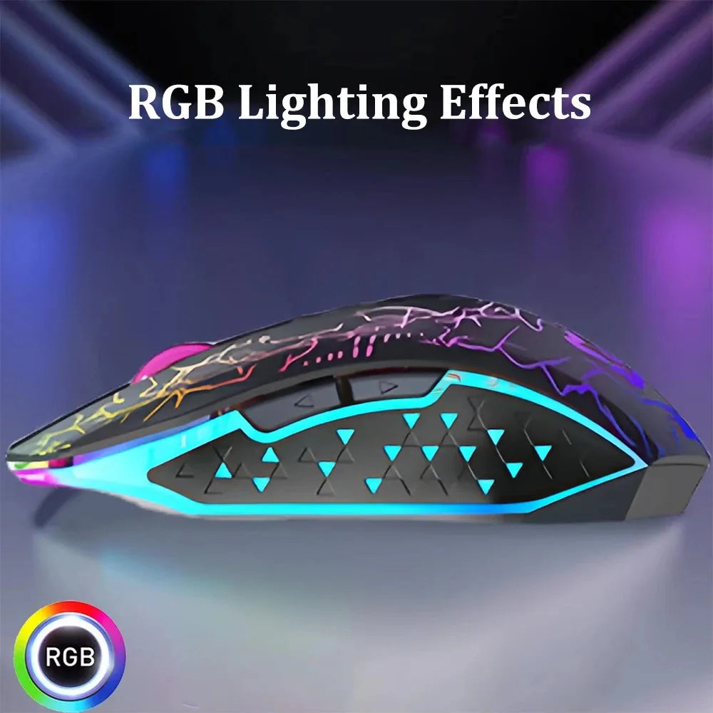 Bluetooth 5.2 Wireless Mouse RGB Gaming