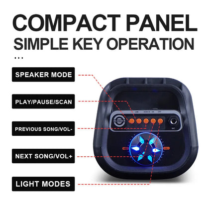 Wireless Portable RGB Lighting Home KTV