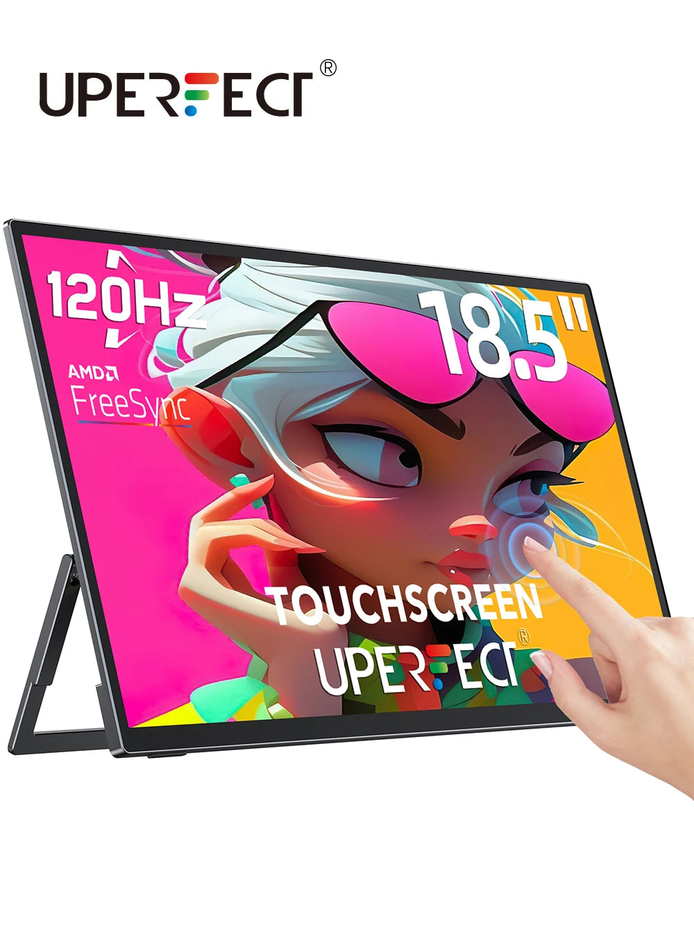 UPERFECT USteam E6 Pro 18.5" Portable Monitor Touch Screen 120Hz Smart Gaming