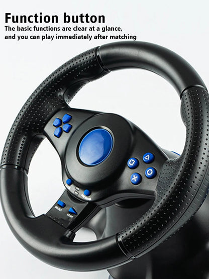 2025 Steering Wheel for Nintendo-SwitchPC PS3 PS4 Xbox 360 android 7 in 1 Racing Game Balance Wheel Controller With vibration