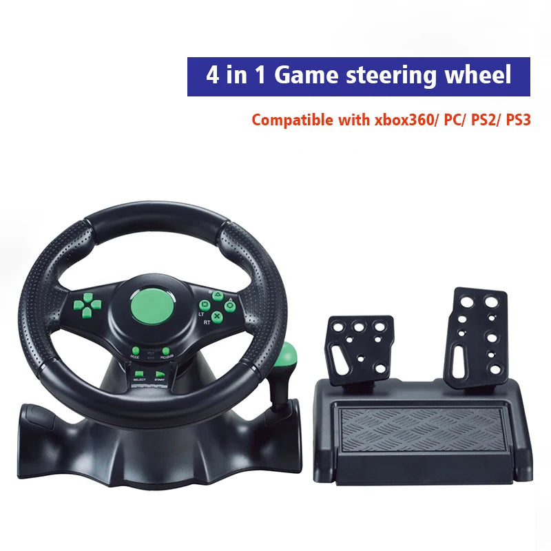 2025 Steering Wheel for Nintendo-SwitchPC PS3 PS4 Xbox 360 android 7 in 1 Racing Game Balance Wheel Controller With vibration