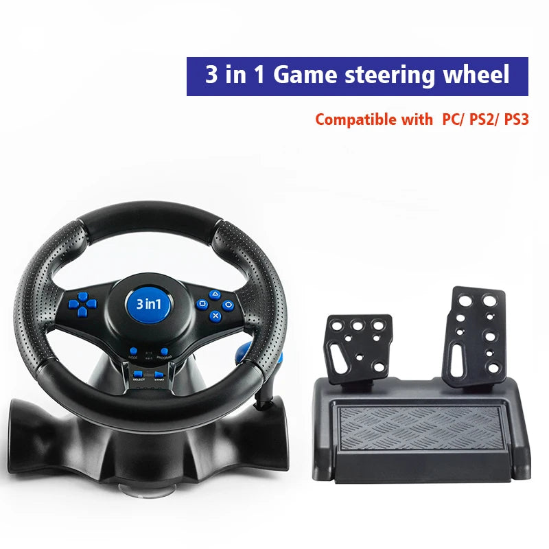 2025 Steering Wheel for Nintendo-SwitchPC PS3 PS4 Xbox 360 android 7 in 1 Racing Game Balance Wheel Controller With vibration