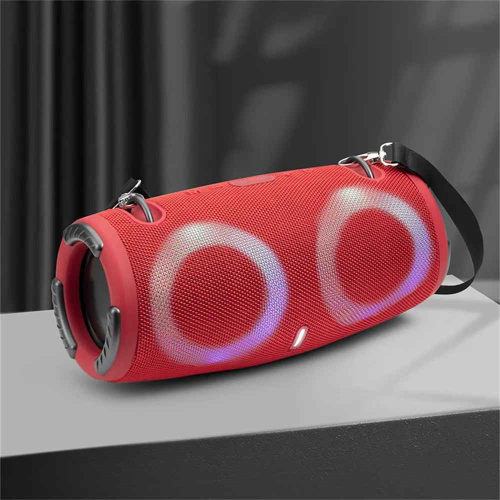 Portable Waterproof 100W High Power Bluetooth Speaker RGB Colorful Light Wireless Subwoofer