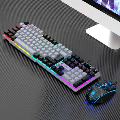 Wired Keyboard And Mouse Set Usb Luminous