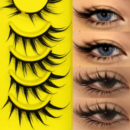 Cat Eye Lashes 3D Natural False Lashes Fluffy Soft