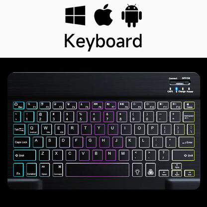 Wireless Bluetooth Keyboards For Android iOS Windows Mini Backlight Keyboard For Apple Xiaomi Samsung Tablet Keyboard and Mouse