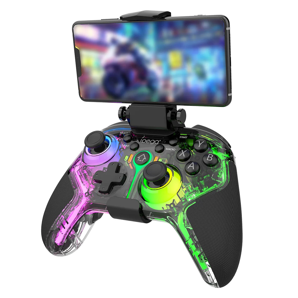 IPEGA Wireless Dazzling Color Gamepad with Programming,Enhanced Dual Motor Vibration,TURBO Function PG-9666