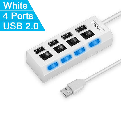 High Speed 4/7 Ports USB HUB 2.0 Adapter Expander