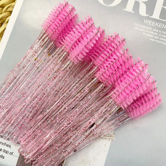 Disposable Crystal Eyelashes Brush Comb 5/50Pcs