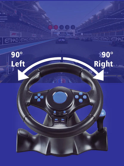 2025 Steering Wheel for Nintendo-SwitchPC PS3 PS4 Xbox 360 android 7 in 1 Racing Game Balance Wheel Controller With vibration