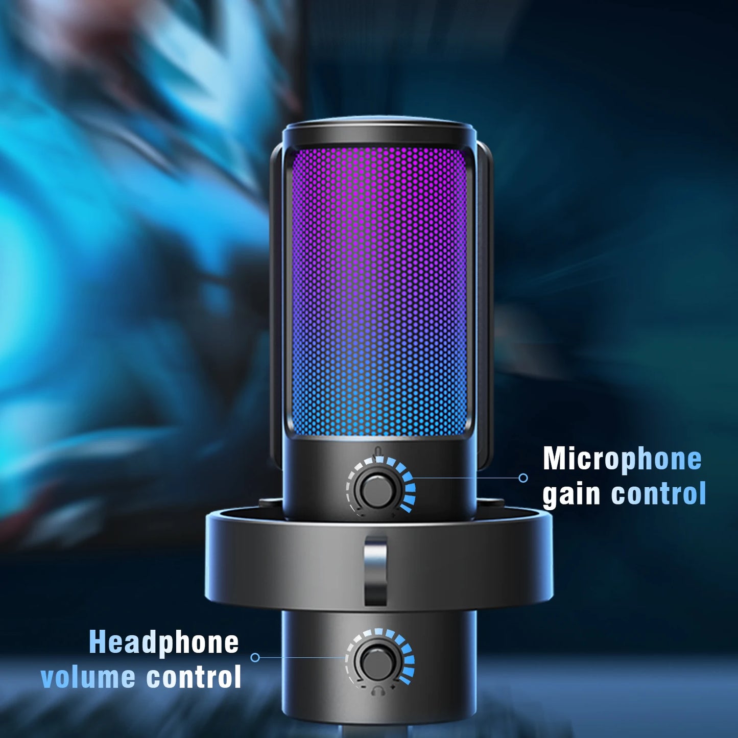 FIFINE Ampligame A8 PLUS USB MIC with Contrallable RGB