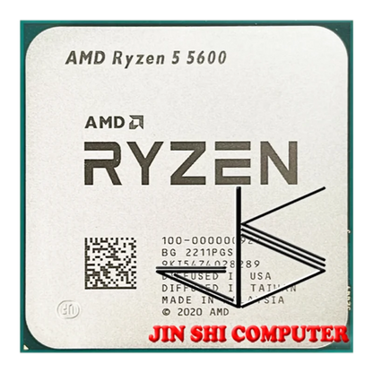 NEW AMD Ryzen 5 5600 R5 5600 3.5 GHz 6-Core 12-Thread CPU Processor 7NM L3=32M 100-000000927 Socket AM4 No Fan