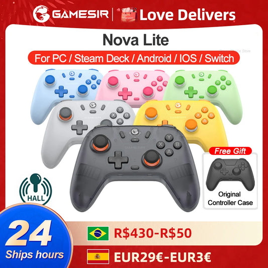 Gamesir Nova Lite Nintendo Switch Controller PC Gamepad Bluetooth Hall effect Joysticks